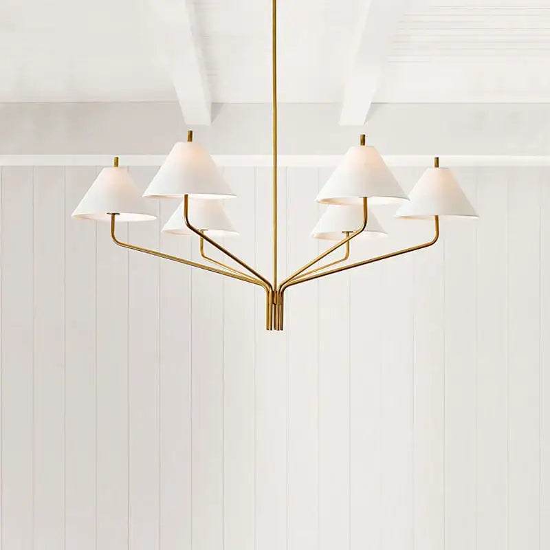 Suspension luminaire en métal style contemporain chic