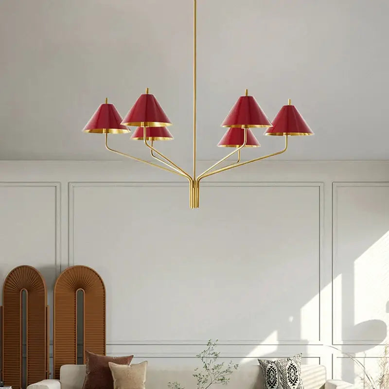 Suspension luminaire en métal style contemporain chic