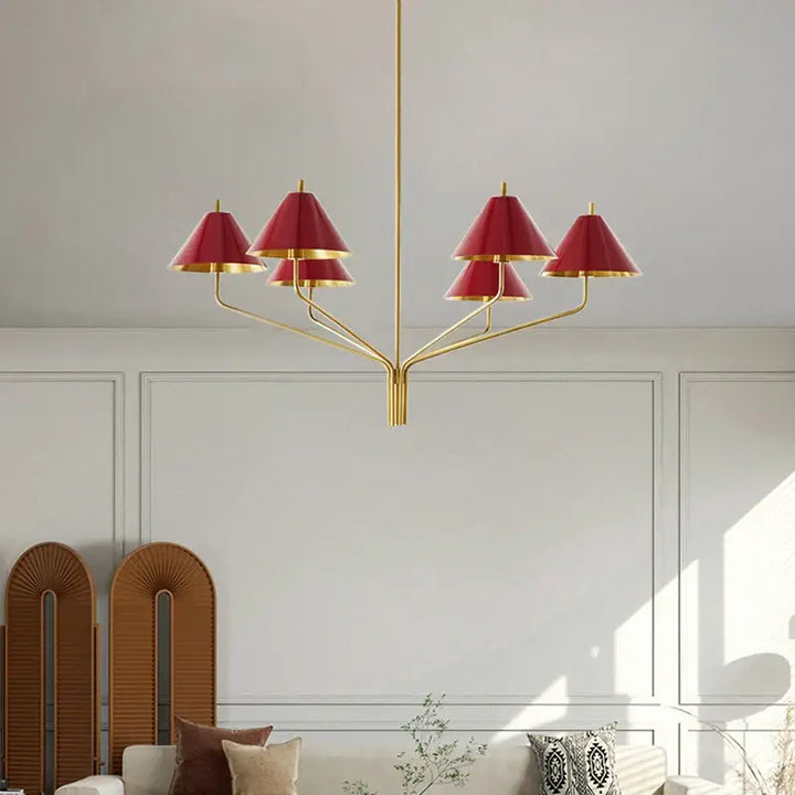 Suspension luminaire en métal style contemporain chic
