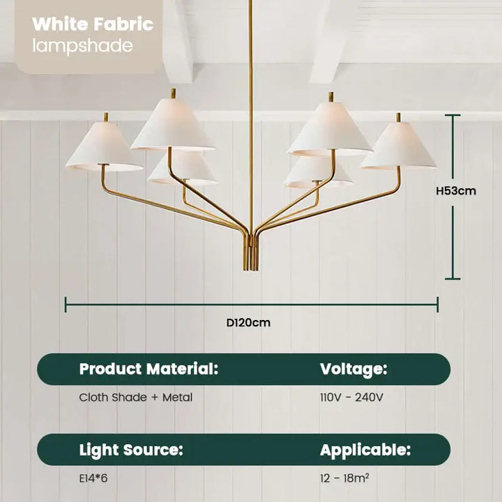 Suspension luminaire en métal style contemporain chic