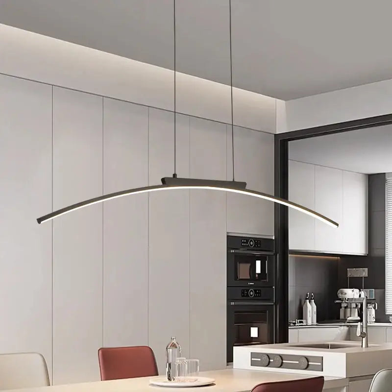 Suspension luminaire minimaliste pour cuisine contemporaine