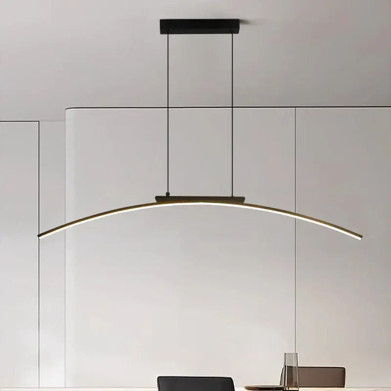 Suspension luminaire minimaliste pour cuisine contemporaine

