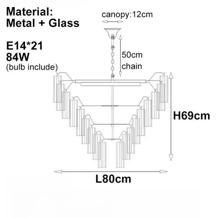 Suspension luminaire moderne avec abat-jour en verre