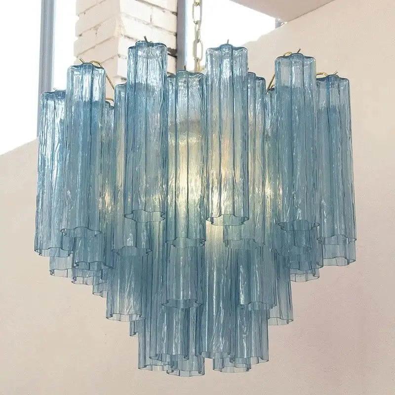 Suspension moderne avec abat‑jour en verre style classique