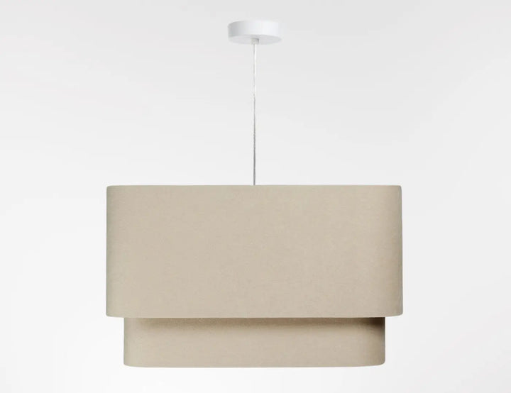 Suspension Luminaire | KWADRO DUO VELOUR (Beige)
