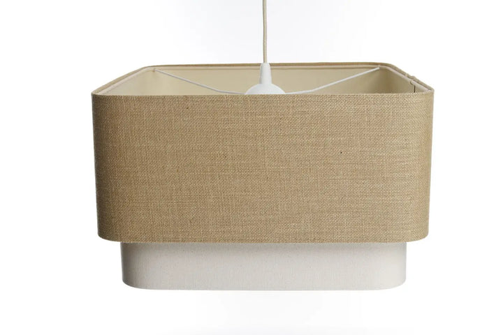 Suspension Luminaire | KWADRO DUO (Beige/Crème)