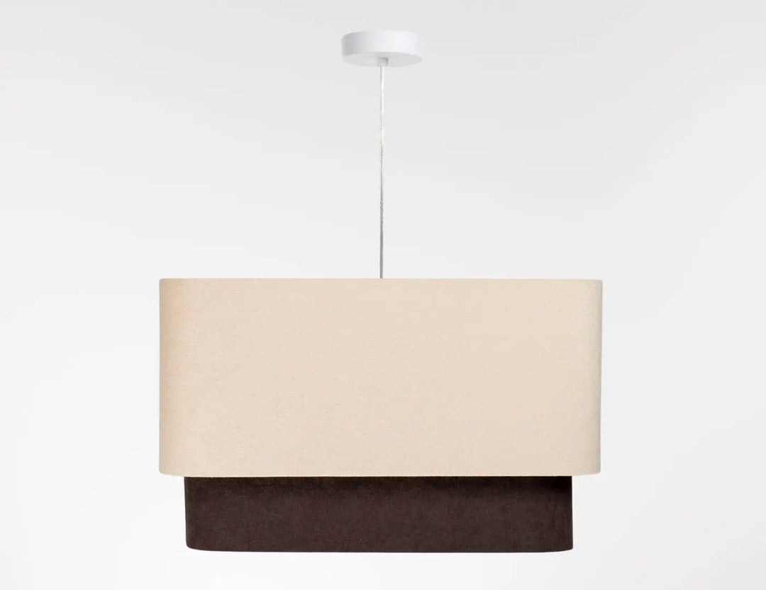 Suspension Luminaire | KWADRO DUO (Beige/Marron)