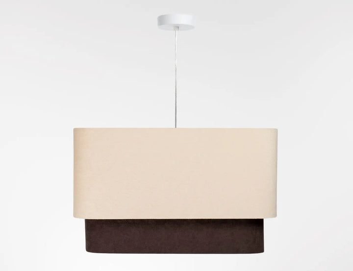 Suspension Luminaire | KWADRO DUO (Beige/Marron)