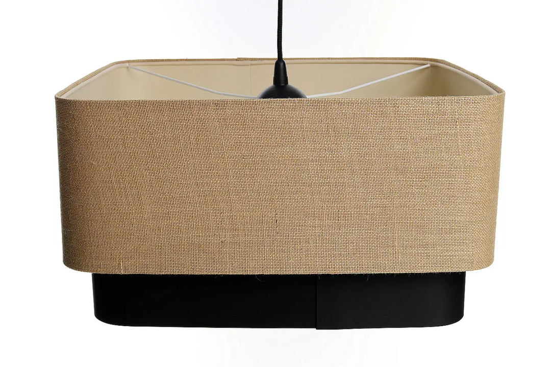 Suspension Luminaire | KWADRO DUO (Beige/Noir)