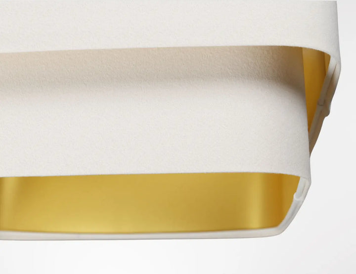 Suspension Luminaire | KWADRO DUO VELOUR (Blanc)
