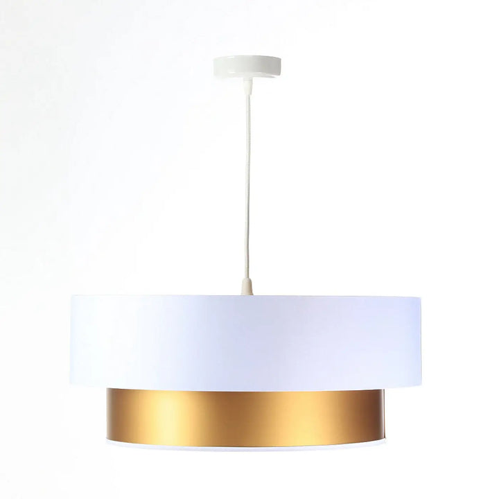 Suspension Luminaire | DUO (Blanc/Doré)