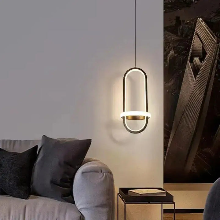Suspension luminaire moderne pour chambre au design minimaliste


