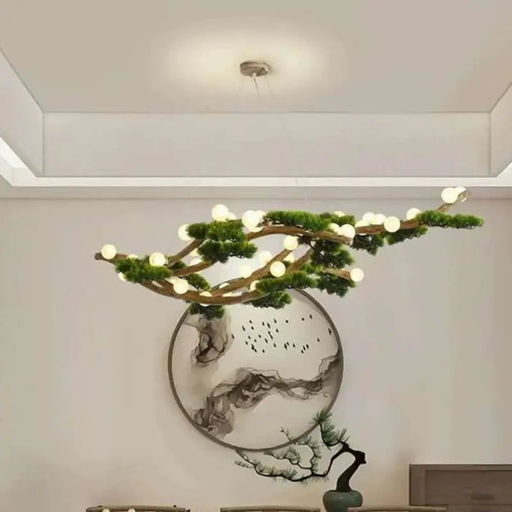 Suspension Luminaire Moderne Design Arbre Bonsai Avec Lumières

