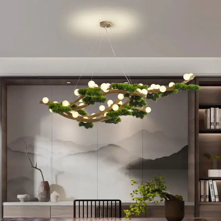Suspension Luminaire Moderne Design Arbre Bonsai Avec Lumières

