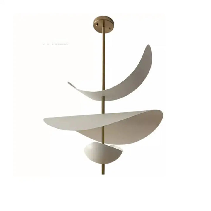 Suspension Luminaire Moderne Design Sculptural Blanc Élégant