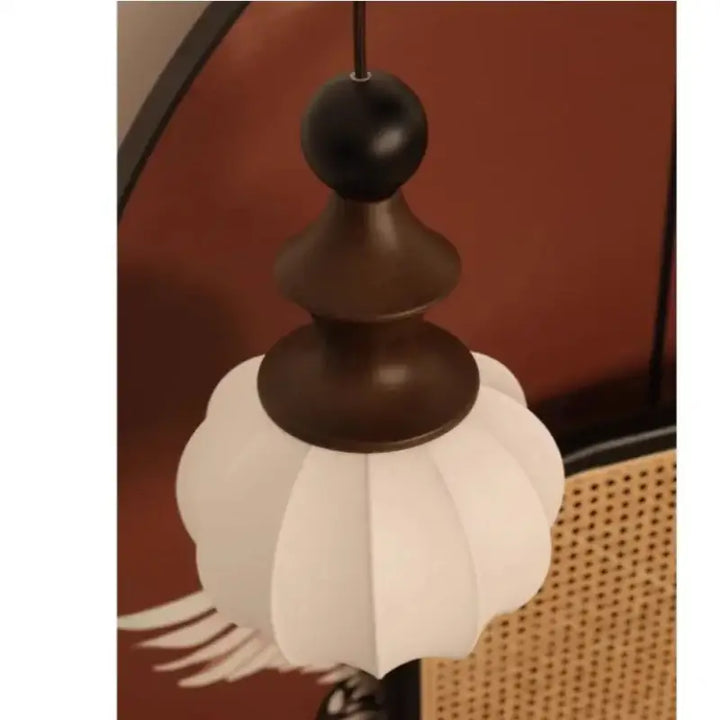 Suspension Luminaire Moderne En Tissu Et Bois Design Éclat Naturel