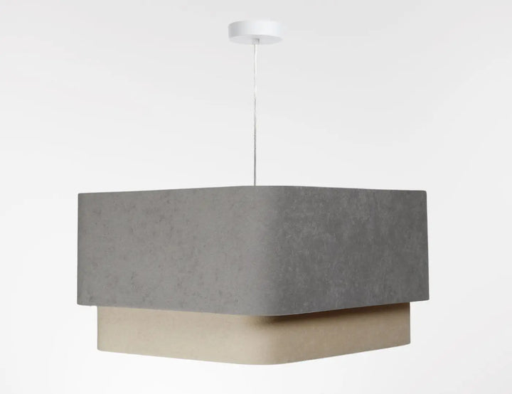 Suspension Luminaire | KWADRO DUO (Gris/Beige)