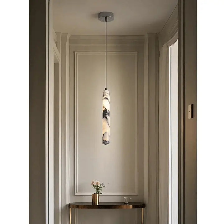 Suspension luminaire moderne en marbre éclatant led raffiné