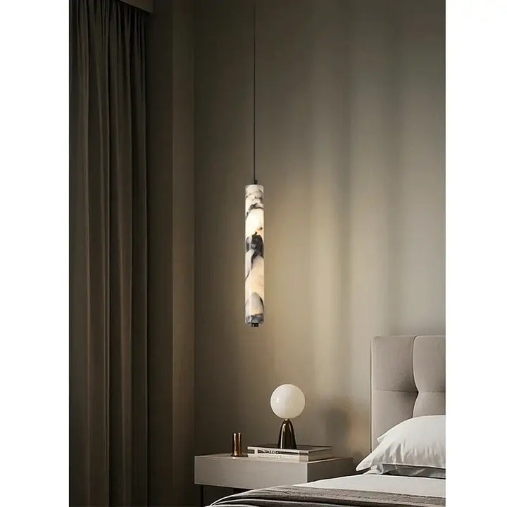 Suspension luminaire moderne en marbre éclatant led raffiné