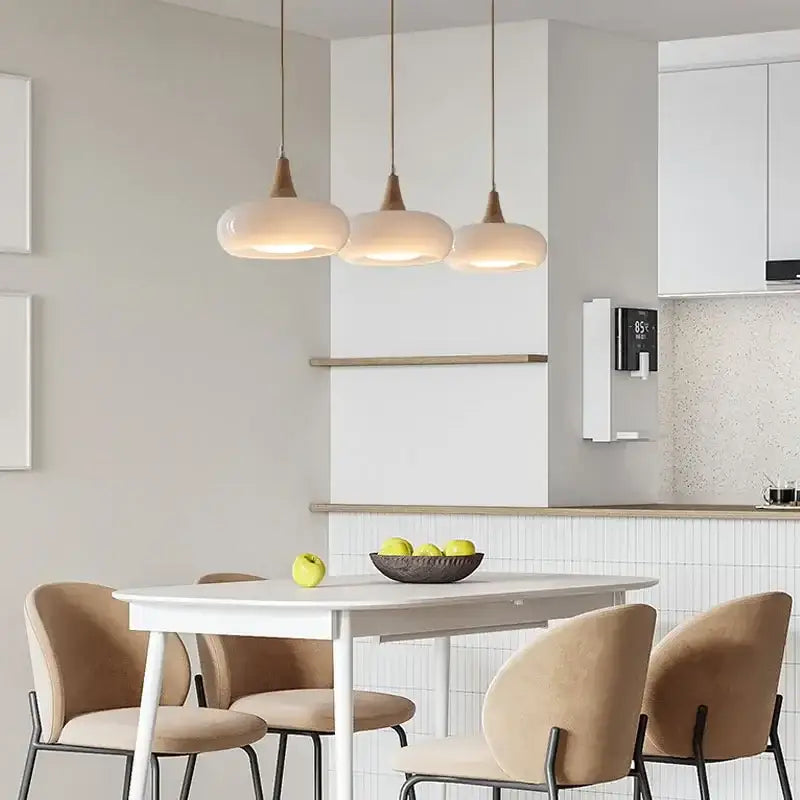 Suspension luminaire moderne minimaliste en verre elégant