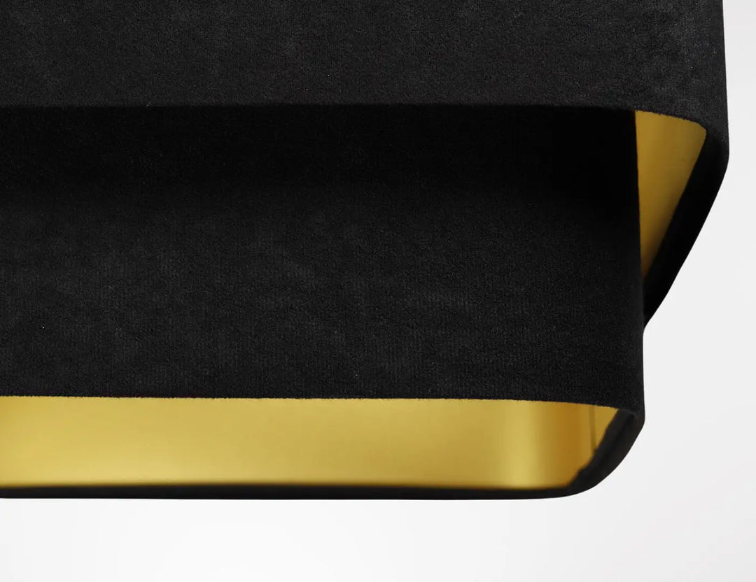 Suspension Luminaire | KWADRO DUO VELOUR (Noir)