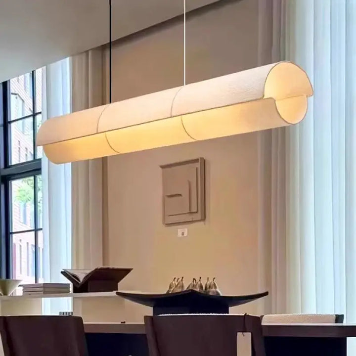 Suspension luminaire moderne en tissu style épuré design