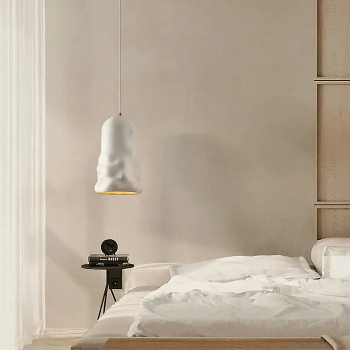 Suspension Luminaire moderne tube en verre sculpté

