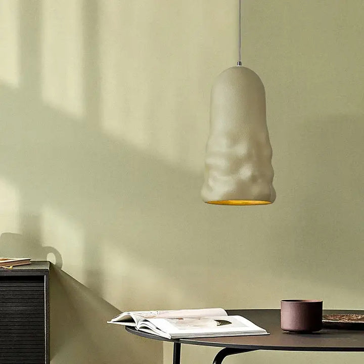 Suspension Luminaire moderne tube en verre sculpté

