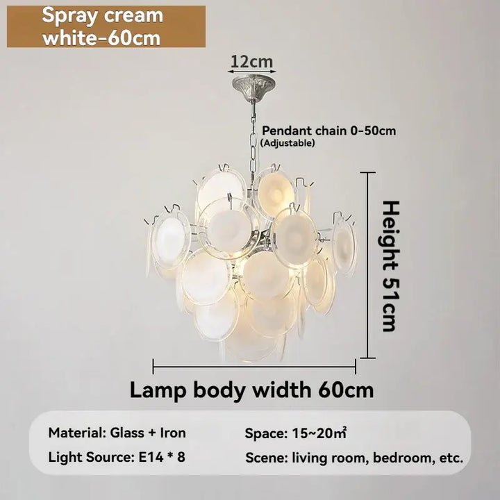 Suspension luminaire moderne en verre élégant raffiné