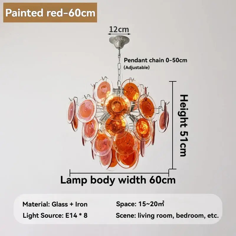 Suspension luminaire moderne en verre élégant raffiné