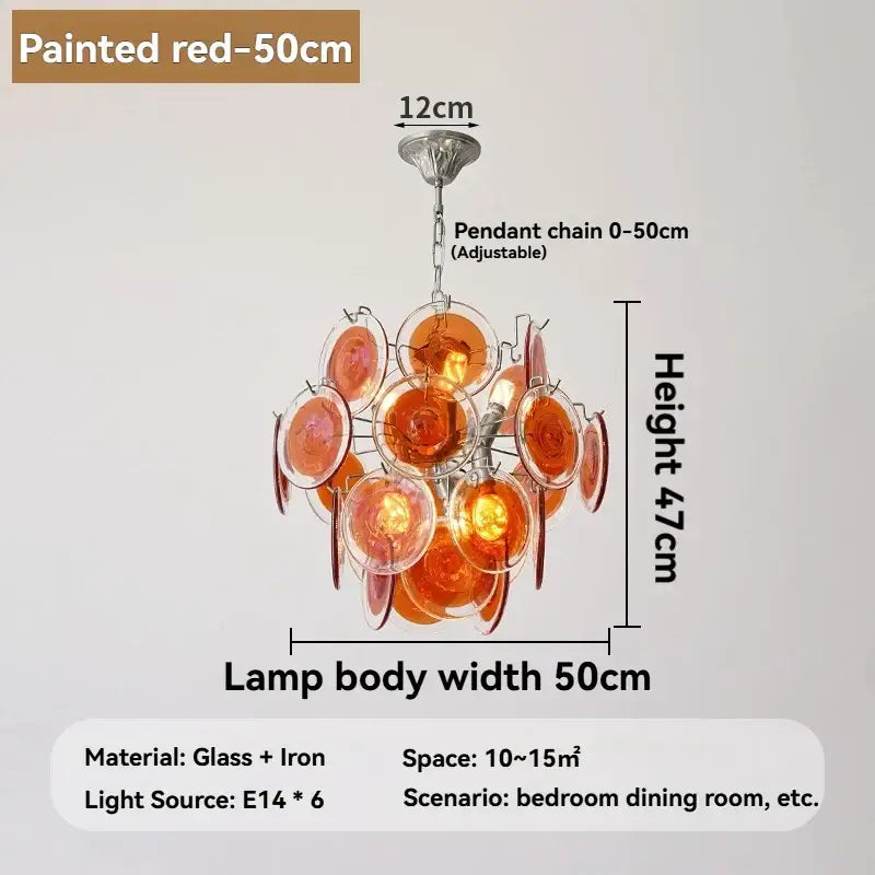 Suspension luminaire moderne en verre élégant raffiné