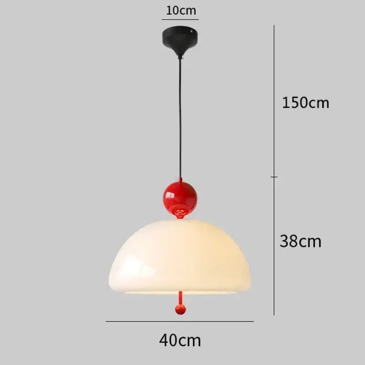 Suspension luminaire moderne en verre opalin élégant