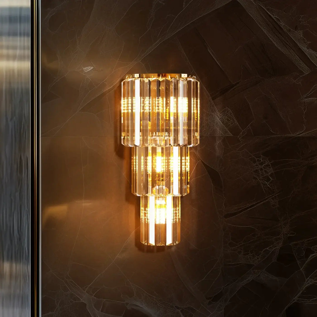 Suspension luminaire moderne en verre transparent design élégant