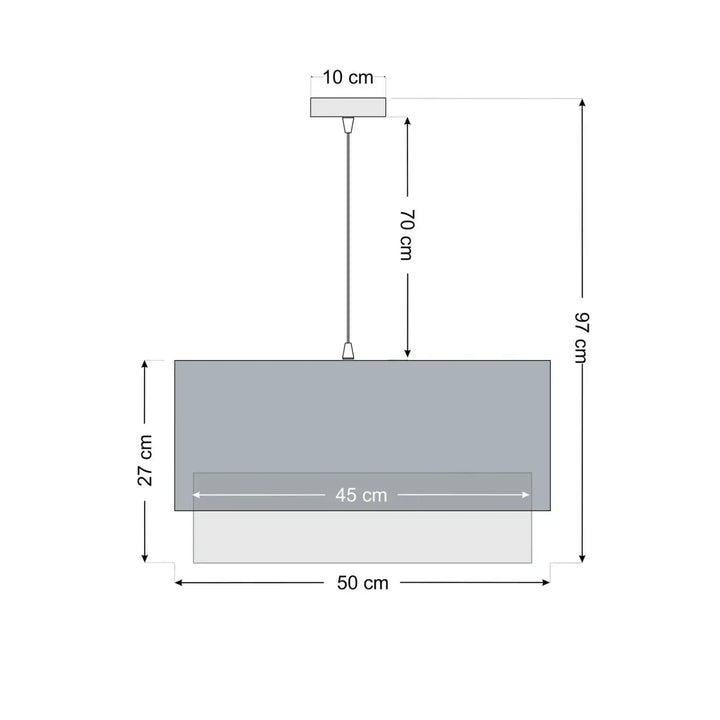 Suspension Luminaire | KWADRO DUO VELOUR (Vert)