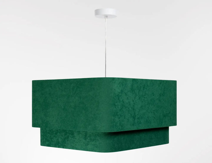 Suspension Luminaire | KWADRO DUO VELOUR (Vert)
