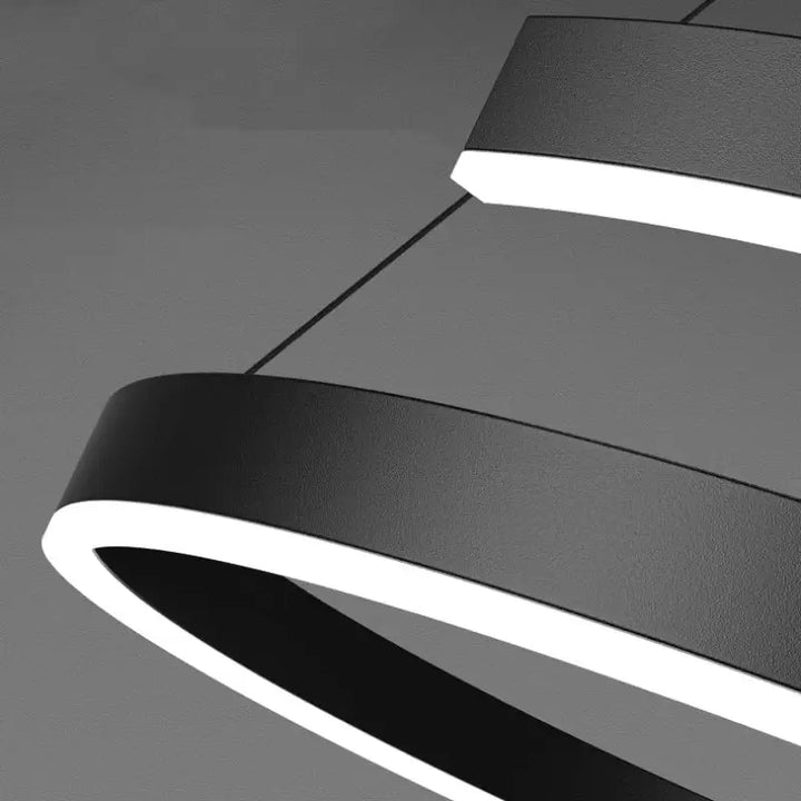 Suspension luminaire noir originale pour salle à manger moderne

