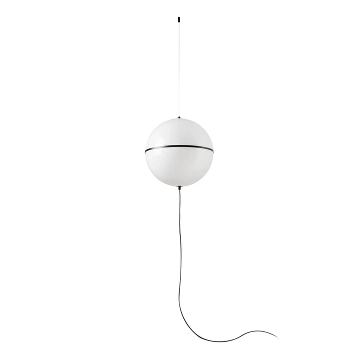 Suspension Dome M noire avec interrupteur de Faro Barcelona