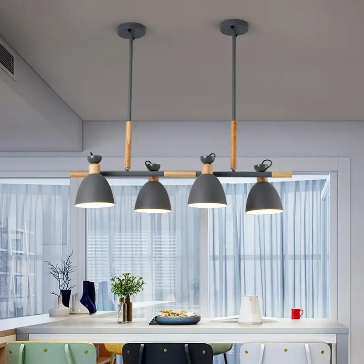 Suspension luminaire nordique avec abat-jours orientables