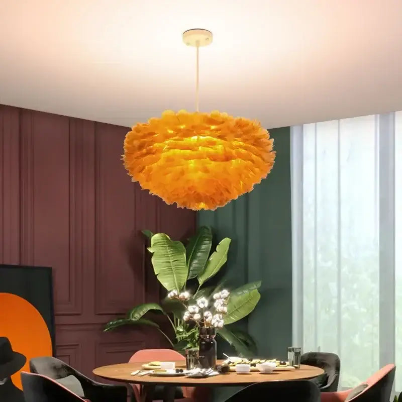 La Suspension Luminaire En Plume Style Aérien