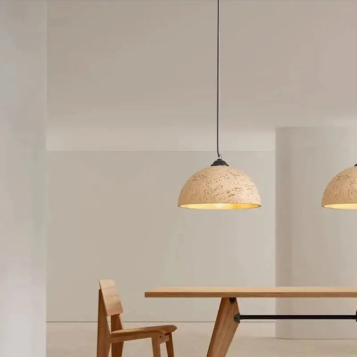 Suspension luminaire en résine design contemporain élégant