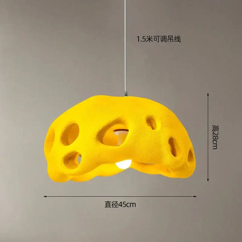 Suspension luminaire en résine design moderne