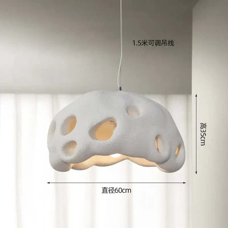 Suspension luminaire en résine design moderne