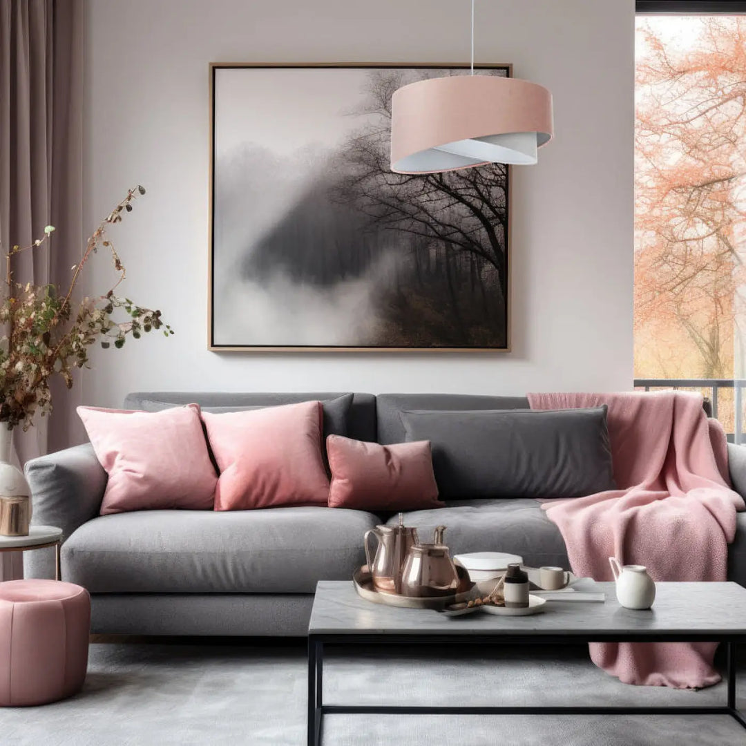 Suspension Luminaire | GALAXY JASMIN (Rose/Gris/Gris Clair)