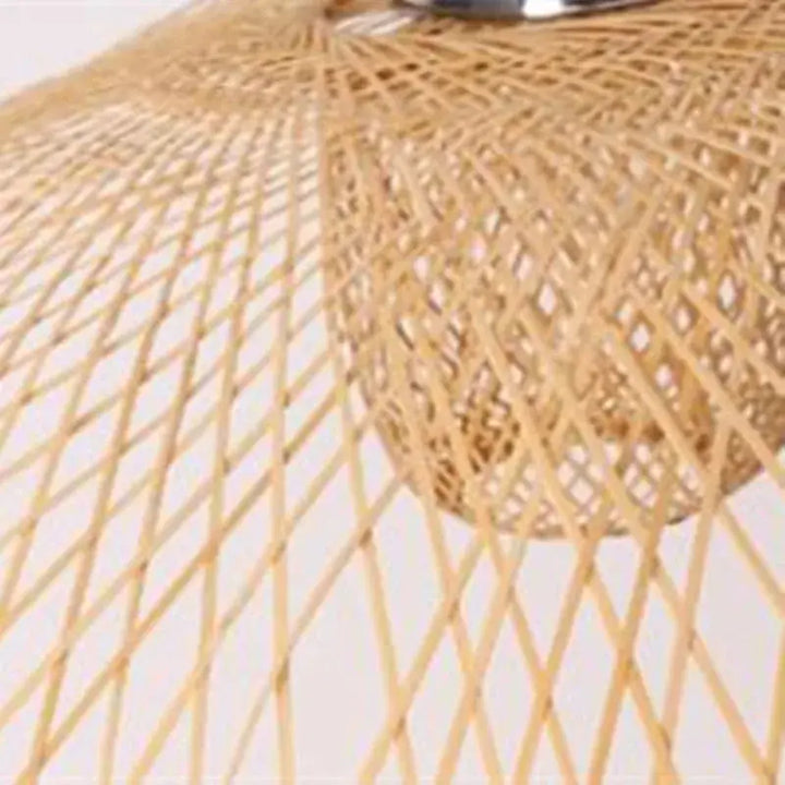 Suspension luminaire en rotin pour salle à manger moderne

