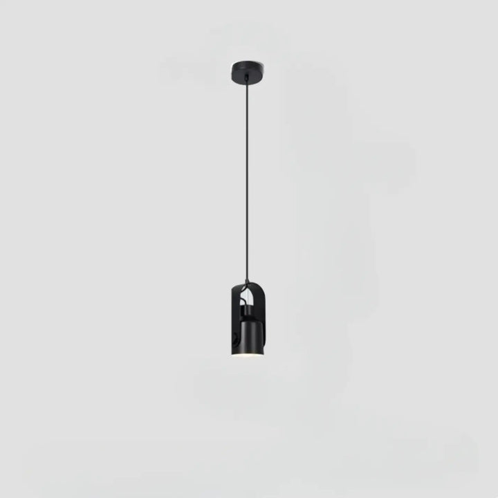 Suspension luminaire talvi noir minimaliste avec design moderne et fini mat en métal élégant