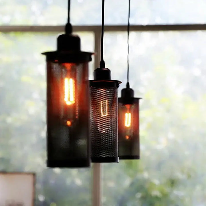 Suspension luminaire au style industriel design vintage