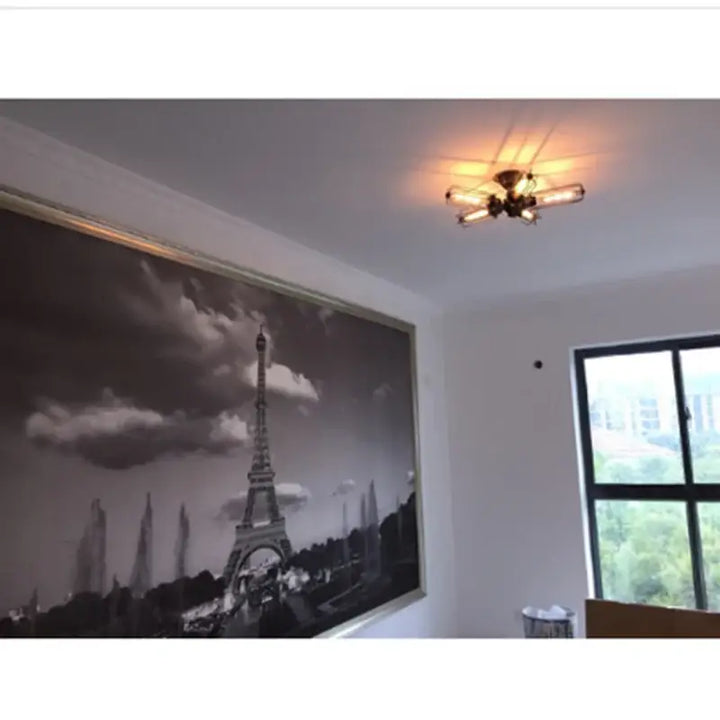 Suspension luminaire au style industriel design vintage verre