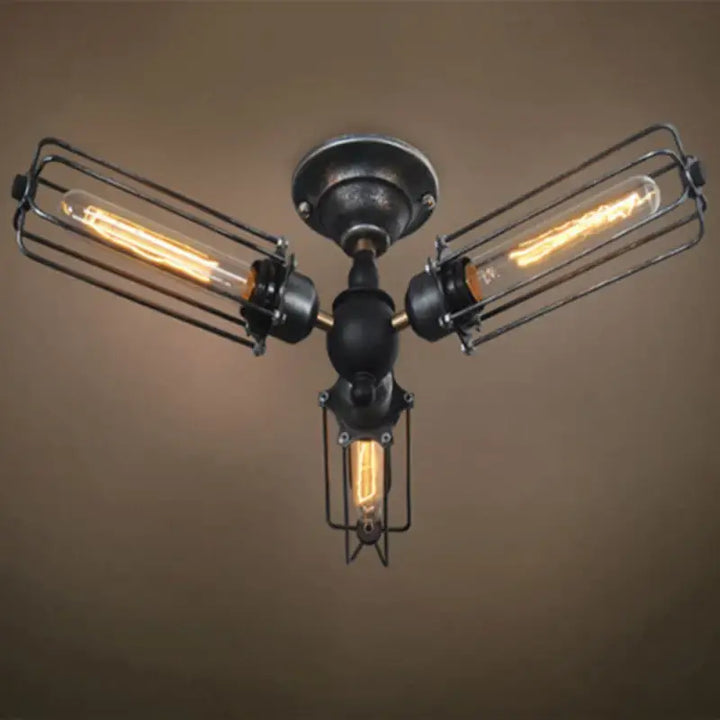 Suspension luminaire au style industriel design vintage verre