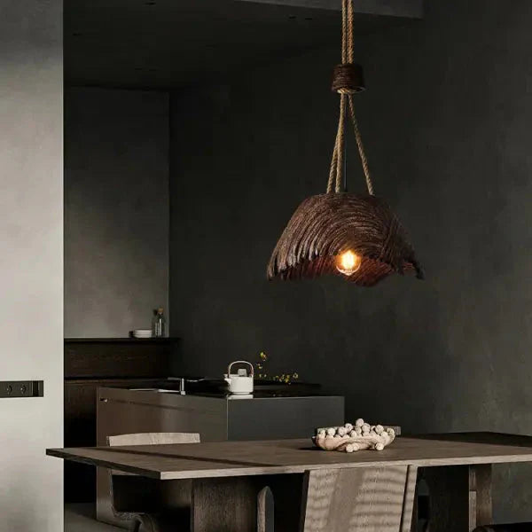 Suspension Luminaire de style rustique naturel et bohème

