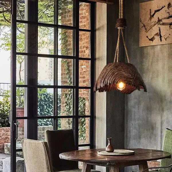 Suspension Luminaire de style rustique naturel et bohème

